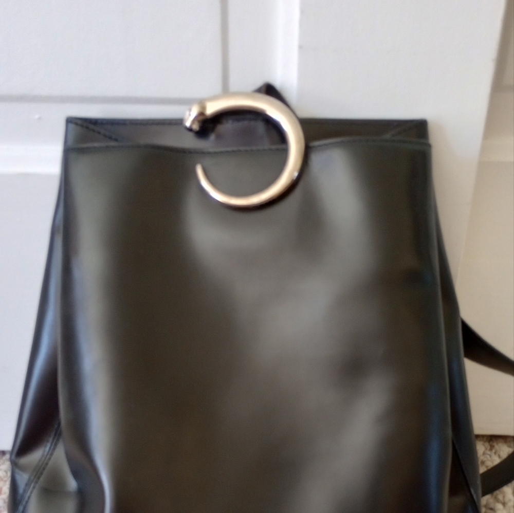 Cartier Panthere backpack and Cartier scarf